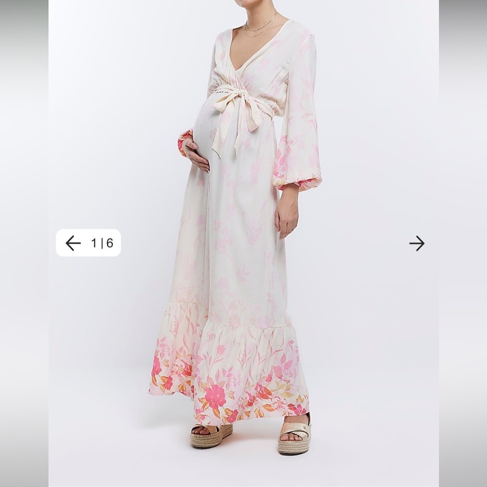 HP🎉🎉NWOT River Island in other words Floral Maxi - Picture 4 of 14